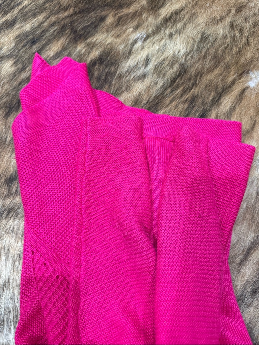 Worthington Hot Pink Open-Front Cardigan - Picture 4 of 4